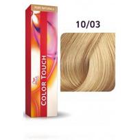 Wella Professionals Color Touch profesionalūs plaukų dažai - 10/03 Lightest Blonde/Natural Gold