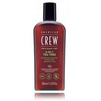 American Crew 3-IN-1 Tea Tree šampūnas / kondicionierius / kūno prausiklis vyrams - 100 ml.