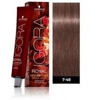 Schwarzkopf Professional Igora Royal Opulscence profesionalūs plaukų dažai 60 ml. - 7-48 Powder Blush