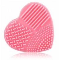 Ilū MakeUp Brush silikoninis makiažo šepetėlių valiklis 1 vnt. - Pink