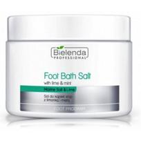 Bielenda Professional Foot Bath Salt White Lime & Mint atkuriamoji vonios druska pėdoms - 600 g.