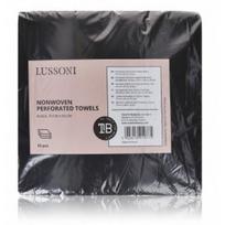 Lussoni Fabric Perf vienkartiniai rankšluosčiai profesionaliam naudojimui - Black 70x50 cm. 50 pcs.