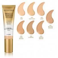 Max Factor Miracle Second Skin Hybrid Foundation SPF20 makiažo pagrindas 30 ml. - 010 Golden Tan