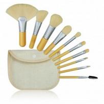Mimo Tools for Beauty Bamboo makiažo šepetėlių rinkinys - White 10 pcs.