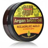 Vivaco SUN Argan Bronz Oil kūno sviestas po deginimosi su švytinčiomis dalelėmis - 200 ml.