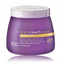 Inebrya Ice Cream Liss Pro Liss Perfect Mask kaukė nepaklusniems plaukams - 500 ml.