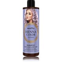Venita Henna Color Platinum šampūnas šviesiems, šviesintiems ir žiliems plaukams su rugiagėlių ekstraktu - 300 ml.