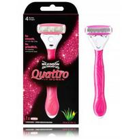 Wilkinson Sword Quattro For Women skustuvas su keičiamomis galvutėmis - 1 vnt.