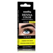Venita Henna Color Professional Cream kreminiai antakių dažai - 1.0 Black