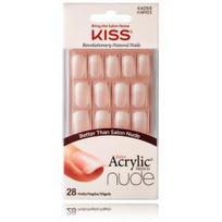 Kiss Salon Acrylic French Nude dirbtiniai priklijuojami nagai - 28 vnt.