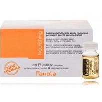 Fanola Nourishing Leave-in Lotion atkuriantis losjonas sausiems, slenkantiems ir pažeistiems plaukams - 12 x 12 ml.