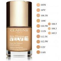 Clarins Skin Illusion Velvet Natural Matifying & Hydrating Foundation makiažo pagrindas - 116.5W