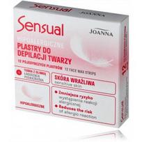 Joanna Sensual Face Wax Strips hipoalerginės depiliuojamosios vaško juostelės veidui - 12 vnt.