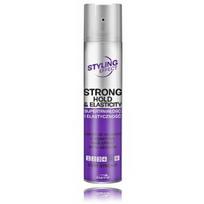 Joanna Styling Effect Strong Hold & Elasticity Hair Spray labai stiprios fiksacijos lakas plaukams su  keratinu - 250 ml.