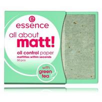 Essence All About Matt! Oil Control Paper riebalus sugeriantis popierius veidui - 50 vnt.