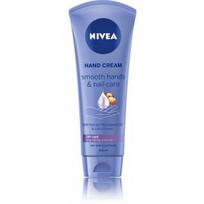 Nivea Smooth Hands & Nail Care glotninamasis rankų ir nagų kremas sausai odai - 100 ml.