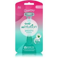 Wilkinson Sword My Intuition Quattro Smooth Sensitive vienkartiniai skustuvai moterims - 3 vnt.