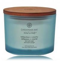 Chesapeake Bay Mind & Body Reflection + Clarity Sea Salt Sage aromatinė žvakė - 312 g.