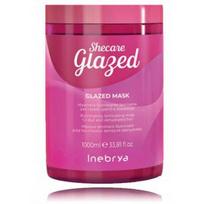Inebrya Shecare Glazed Illuminating Laminating Mask kaukė blankiems ir sausiems plaukams - 1000 ml.