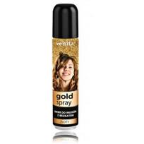VENITA Gold Spray plaukų lakas su auksinėmis blizgančiomis dalelėmis - 75 ml.