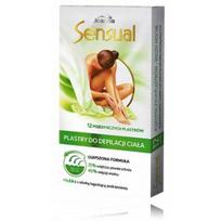 Joanna Sensual Patches for Body Hair Removal Strong Hair pleistrai depiliacijai  (12 vnt. pleistrai + 10 ml. aliejus) - 1 vnt.