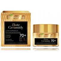 Bielenda Golden Ceramides 70+ Ultra Repairing Anti-Wrinkle Cream atkuriantis kremas nuo raukšlių - 50 ml.