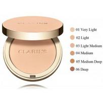 Clarins Ever Matte Compact Powder matinė kompaktinė pudra - 02 Light