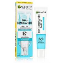 Garnier Pure Active BHA+ Niacinamide Daily UV Anti-Imperfection Fluid drėkinamoji priemonė nuo saulės veidui - 50 ml.