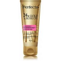 PERFECTA 24K Gold & Rose Oil Luxuriuos atkuriamasis rankų kremas - 75 ml.