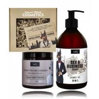 LaQ Doberman rinkinys vyrams (kūno šveitiklis 200 ml. + dušo gelis 500 ml. + muilas 85 ml.) - Rinkinys