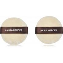 Laura Mercier Medium Velour Puff vidutinio dydžio makiažo kempinėlė biriai pudrai - 2 vnt.