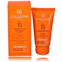 Collistar Smart Sun Protection Anti-Wrinkle Tanning Face Cream SPF15 apsauginis įdegio kremas veidui ir kūnui - 50 ml.