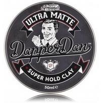 Dapper Dan Ultra Matte Super Hold Clay matinis stiprios fiksacijos plaukų formavimo molis vyrams - 50 ml.