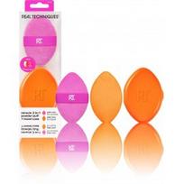 Real Techniques Miracle 2-In-1 Powder Puff makiažo kempinėlė su kelioniniu dėklu - 1 vnt.