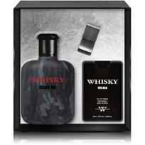 Evaflor Whisky Black Op rinkinys vyrams (100 ml. EDT + 20 ml. EDT + dokumentų segtuvas) - 1 vnt.