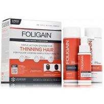 Foligain Triple Action System For Thinning Hair rinkinys vyrams (šampūnas 100 ml. + kondicionierius 100 ml. + priemonė 40 ml.) - 1 vnt.