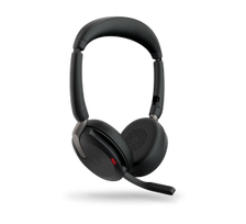 Jabra Evolve2 65 Flex UC Stereo Link380a Belaidės ausinės Bluetooth, USB-A, Juoda