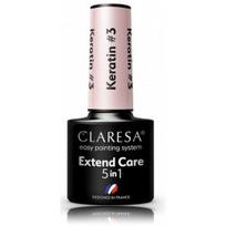 Claresa Extend Care 5in1 gelinio nagų lako bazė - Keratin #3