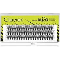 Clavier DU2O Double Volume dirbtinės priklijuojamos blakstienos kuokšteliais - 12 mm