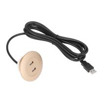 Sofa USB įkrovimo lizdas Įleidžiamas montavimas Dvigubi USB įkrovimo prievadai Lizdas namų naudojimuiAuksinis auksinė