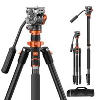 K&F Concept K&F 2.1m Camera Video Tripod For Dslr Compact Aluminum Tripod With Fluid Head