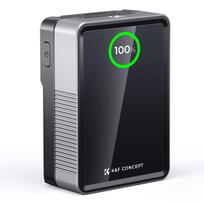 K&F Concept 50Wh V-mount battery 3400mAh, 65W PD Type-C fast charging, with TFT screen, D-TAP, BP, T