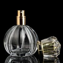 50 ml skaidraus stiklo kvepalų buteliukas, nešiojamas, daugkartinio naudojimo purškimo buteliukas, kosmetikos mėginių dozavimo indas, tuščias butelis