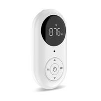 3-in-1 Bluetooth 5.3 siųstuvas-imtuvas FM belaidis garso adapteris 3,5 mm AUX su mikrofonu HD laisvų rankų įranga skambinimui automobiliui, garsiakalbiui balta