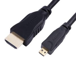 MicroConnect HDMI 2.0 A-D cable, 3m Gold plated connector with