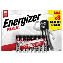 Energizer ALKALINE BATTERIES LR03 /AAA, 8-PIECE BLISTER PACK.