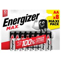 Energizer Alkaline batteries LR6/AA, 8-pack MAX