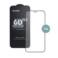 6D Pro Veason Glass (SET 10-in-1) – for iPhone 7 / 8 / SE 2020 / SE 2022, black