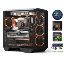 MDATA GAMING HydroX Ryzen 5 9600X 64GB 4TB SSD 1TB HDD RTX 4060Ti Win11 Black