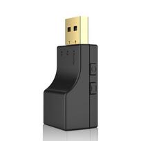 USB optinis „Bluetooth“ garso siųstuvas Dviejų srautų daugiataškis „Hifi“ stereo žemos delsos belaidis adapteris, skirtas televizoriaus kompiuteriui, PS serijos „XBox“ juoda